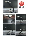座檯桌式 可彎曲 咪架 MIC STAND 鵝頸軟管 話筒架 U型咪夾款 27CM高 座檯桌式 可彎曲 咪架 MIC STAND 鵝頸軟管 話筒架 U型咪夾款 27CM高